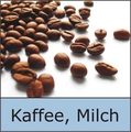 Kaffee und Milch aus dem Getränkemarkt Streng